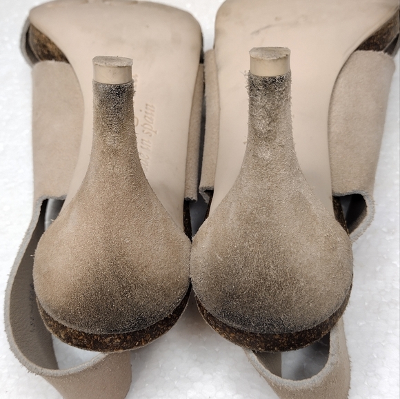 Pedro Garcia Libby Women's Suede Leather Mid-Heel Crisscross Heels Sz 6 - Picture 14 of 14
